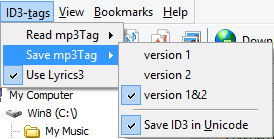 Save ID3 tags