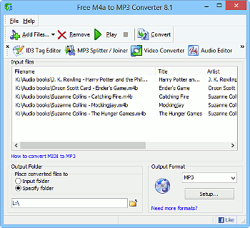 Free M4b to MP3 converter