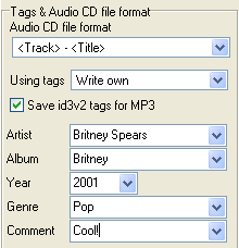 Use of MP3 tags