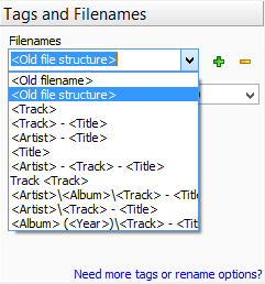Old file structure in the classic mode