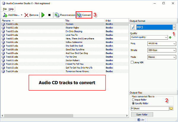 Rip Audio CD to MP3