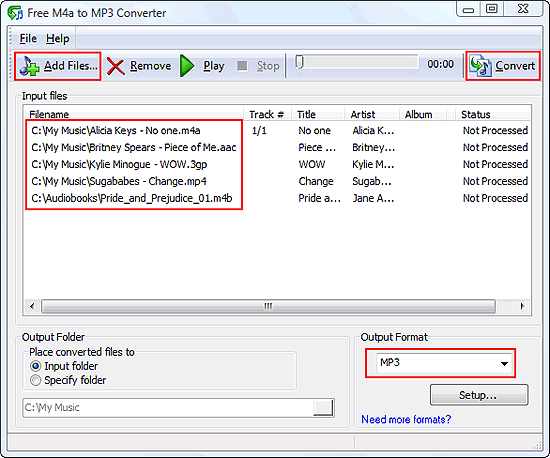 convert mp4 to mp3 audio files