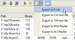 Data Export and Creation of Playlists
