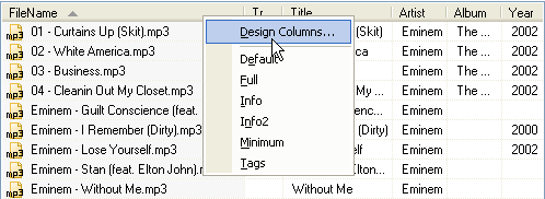 Columns design