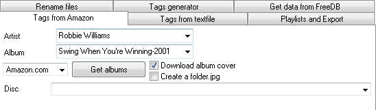 Download tags from Amazon