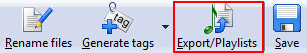 Export tags