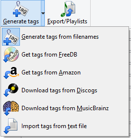 Download tags for songs