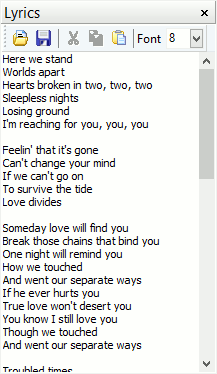 Lyrics of the song