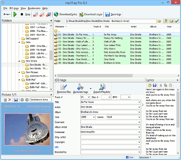MP3 files are properly tagged