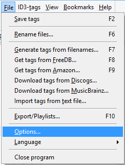 File - Options