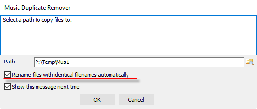 Rename files with identical names